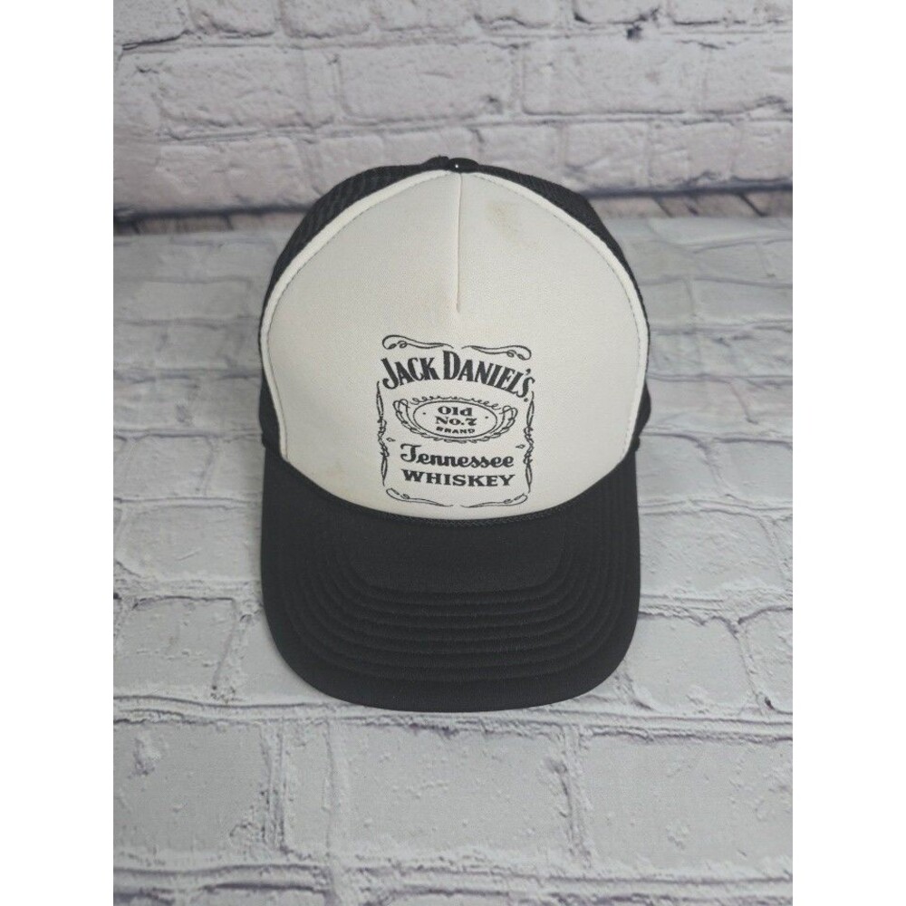 Jack Daniels Bourbon Trucker Black-White Snapback Cap